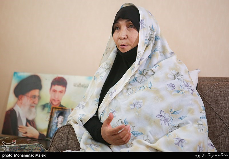 مادر شهید مدافع حرم سید حمید یزدانی