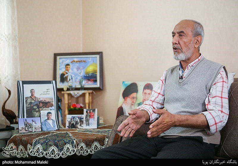 پدر شهید مدافع حرم سید حمید یزدانی