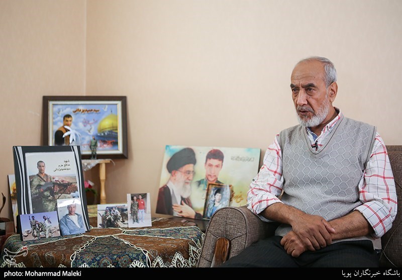 پدر شهید مدافع حرم سید حمید یزدانی