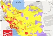 173 شهرستان کشور در وضعیت قرمز و نارنجی کرونا + فهرست شهرها