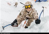 تمرین یخ نوردی یگان ویژه صابرین