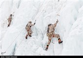 تمرین یخ نوردی یگان ویژه صابرین
