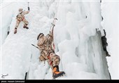 تمرین یخ نوردی یگان ویژه صابرین