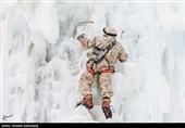 تمرین یخ نوردی یگان ویژه صابرین