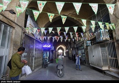 قدردانی نیروهای بسیج محلات از بازاریان