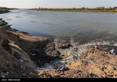 ماهی گیری در رودخانه کارون - اهواز
