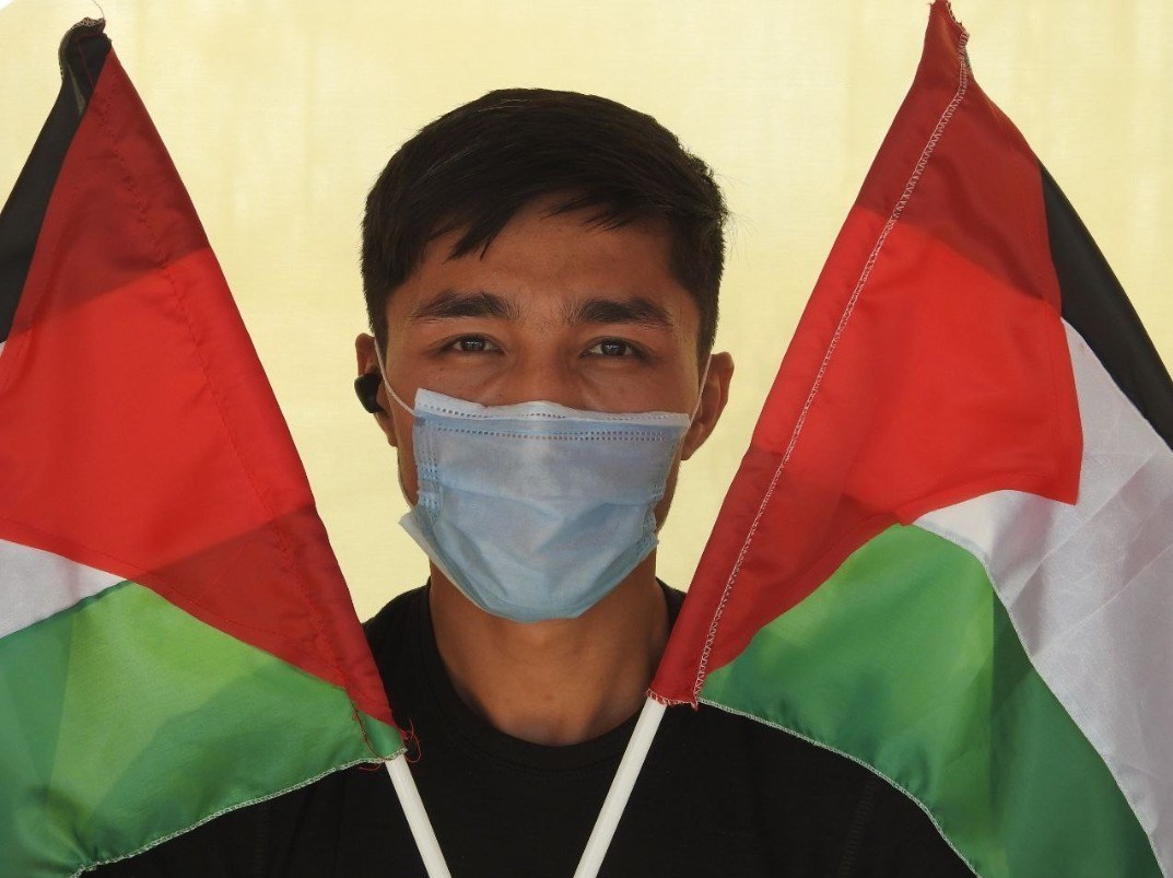 لشکر فاطمیون , مدافعان حرم , راهپیمایی روز قدس , کشور فلسطین , بیت المقدس , جبهه مقاومت اسلامی , 