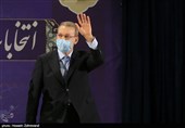 حضور علی لاریجانی در ستاد انتخابات کشور