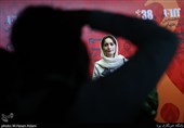 سهیلا گلستانی بازیگر در دومین روز سی‌وهشتمین جشنواره جهانی فیلم فجر در پردیس سینمایی چارسو