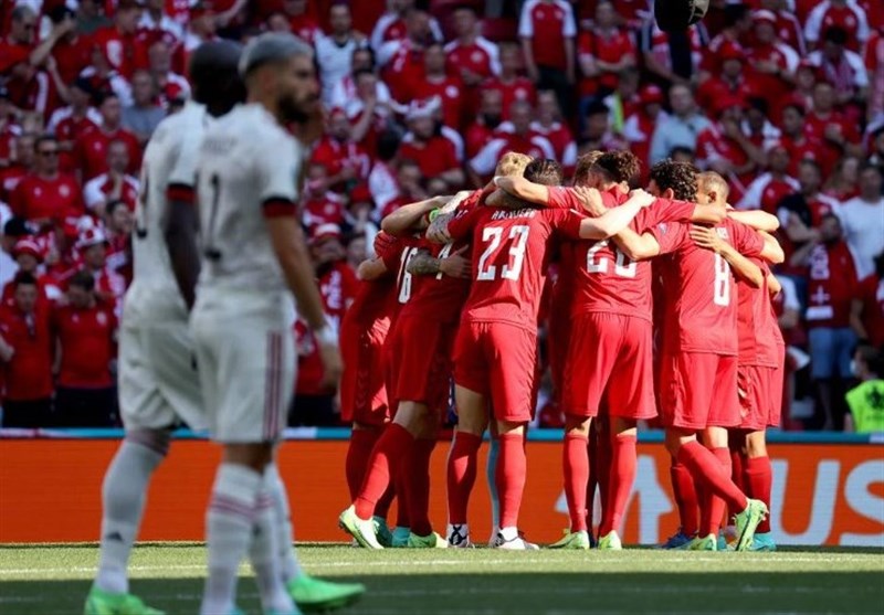 تیم ملی فوتبال  بلژیک , یورو 2020 , تیم ملی فوتبال دانمارک , 