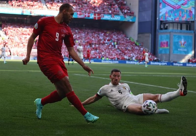 تیم ملی فوتبال  بلژیک , یورو 2020 , تیم ملی فوتبال دانمارک , 