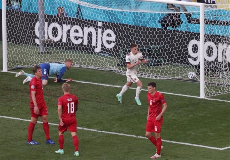 تیم ملی فوتبال  بلژیک , یورو 2020 , تیم ملی فوتبال دانمارک , 