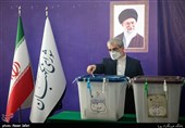 عباسعلی کدخدایی در محل صندوق اخذ رای در شورای نگهبان