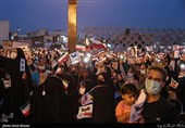 جشن پیروزی ابراهیم رئیسی در انتخابات  در میدان امام حسین(ع)