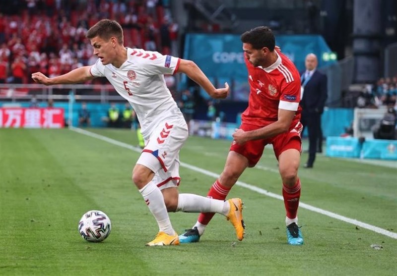 یورو 2020 , تیم ملی فوتبال دانمارک , تیم ملی فوتبال روسیه , 