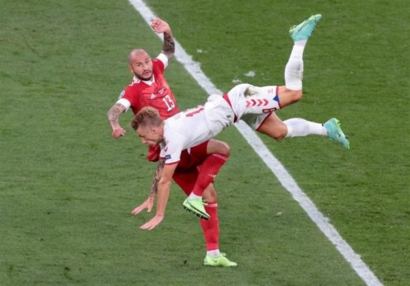 یورو 2020 , تیم ملی فوتبال دانمارک , تیم ملی فوتبال روسیه , 