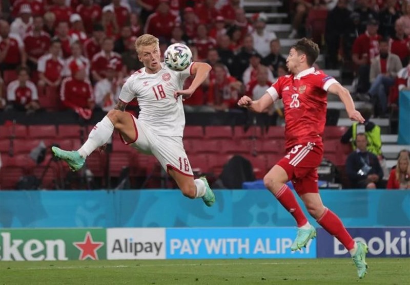 یورو 2020 , تیم ملی فوتبال دانمارک , تیم ملی فوتبال روسیه , 