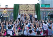 مداحی عبدالرضاهلالی،محمدحسین پویانفر،محمدفصولی،مهدی رعنایی در مراسم جشن عیدغدیرخم ،حرم امام زاده صالح (ع)