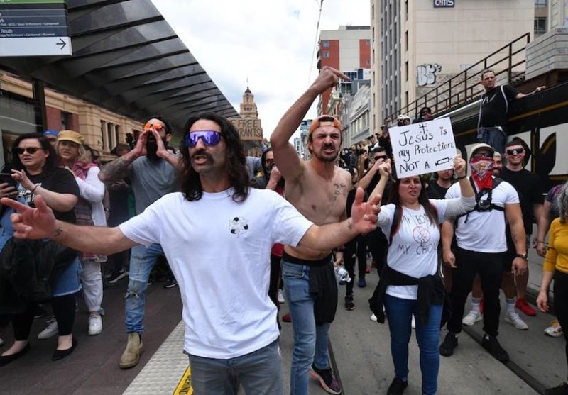 کشور استرالیا , کرونا , اعتراض , 