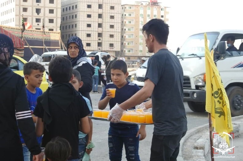 لشکر فاطمیون , مدافعان حرم , جبهه مقاومت اسلامی , ماه محرم , عزاداری , حرم مطهر حضرت زینب (س) , دمشق ,