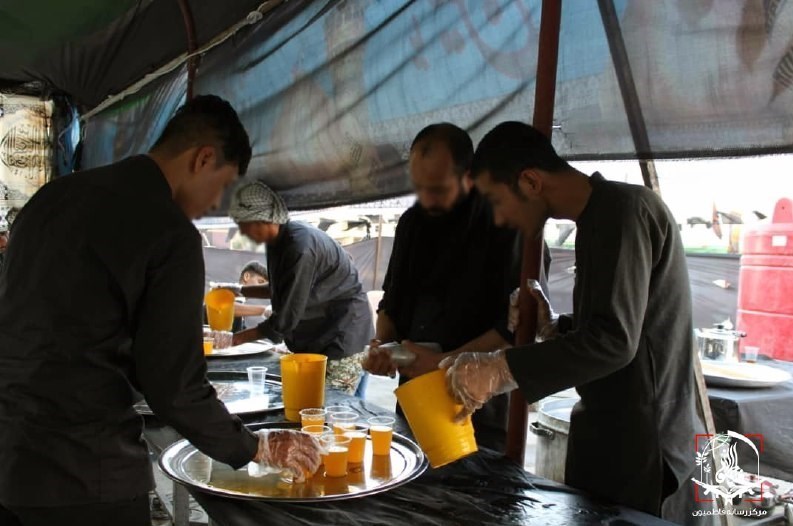 لشکر فاطمیون , مدافعان حرم , جبهه مقاومت اسلامی , ماه محرم , عزاداری , حرم مطهر حضرت زینب (س) , دمشق ,