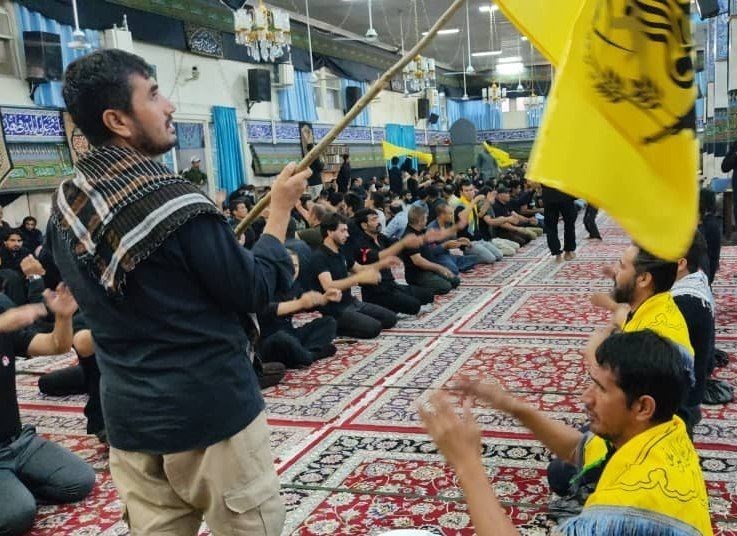 لشکر فاطمیون , مدافعان حرم , جبهه مقاومت اسلامی , ماه محرم , عزاداری , حرم مطهر حضرت زینب (س) , دمشق ,