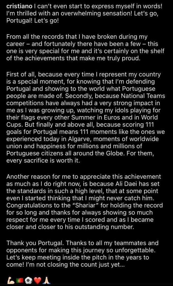 کریستیانو رونالدو , علی دایی , تیم‌ملی فوتبال پرتغال , 