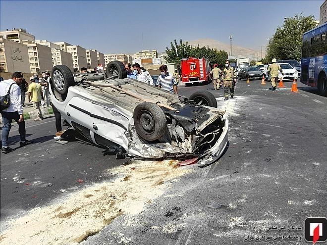 آتشنشانی , سازمان آتشنشانی تهران , حوادث , پلیس راهور | پلیس راهنمایی و رانندگی ,
