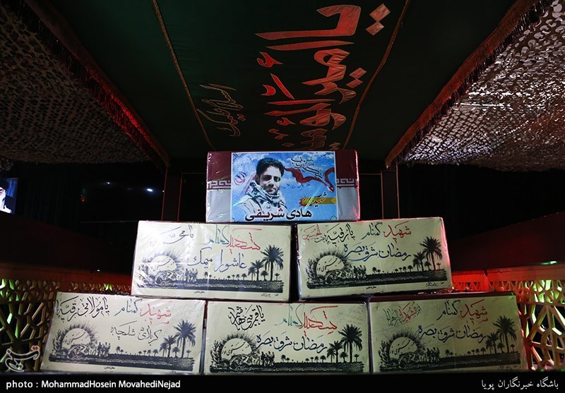 وداع با پیکر شهید مدافع حرم هادی شریفی