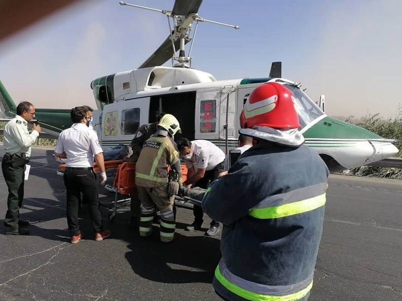 آتش‌نشانی , سازمان آتش‌نشانی تهران , حوادث جاده‌ای , حوادث , پلیس راهور | پلیس راهنمایی و رانندگی , اورژانس , 