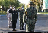 سردار قاسم رضایی جانشین فرماندهی نیروی انتظامی در صبحگاه مشترک ستاد یگان‌های ویژه ناجا