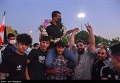 مراسم استقبال از قهرمانان مسابقات جام جهانی کشتی فرنگی شیراز
