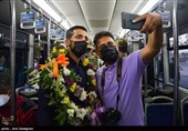 مراسم استقبال از قهرمانان مسابقات جام جهانی کشتی فرنگی شیراز
