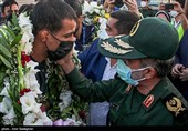 مراسم استقبال از قهرمانان مسابقات جام جهانی کشتی فرنگی شیراز