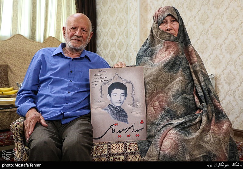 پدر و مادر شهید امیرسعید قاسمی
