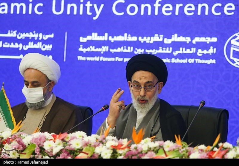 سخنرانی حجت الاسلام والمسلمین سید صدرالدین القبانجی امام جمعه نجف اشرف در  مراسم افتتاحیه سی و پنجمین کنفرانس بین المللی وحدت اسلامی