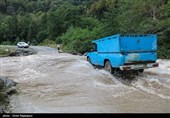 بارش های پاییزی و طغیان رودخانه در روستاهای رودسر گیلان