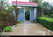 بارش های پاییزی و طغیان رودخانه در روستاهای رودسر گیلان