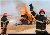 مانور پدافند غیر عامل در لامرد