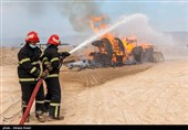 مانور پدافند غیر عامل در لامرد