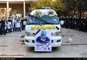 مراسم تشیع شهید مدافع سلامت علی جعفرنیک پی