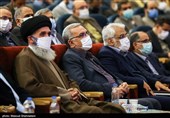 بهرام عین اللهی وزیر بهداشت در آیین دانشگاهی اولین سالگرد شهادت شهید محسن فخری زاده 