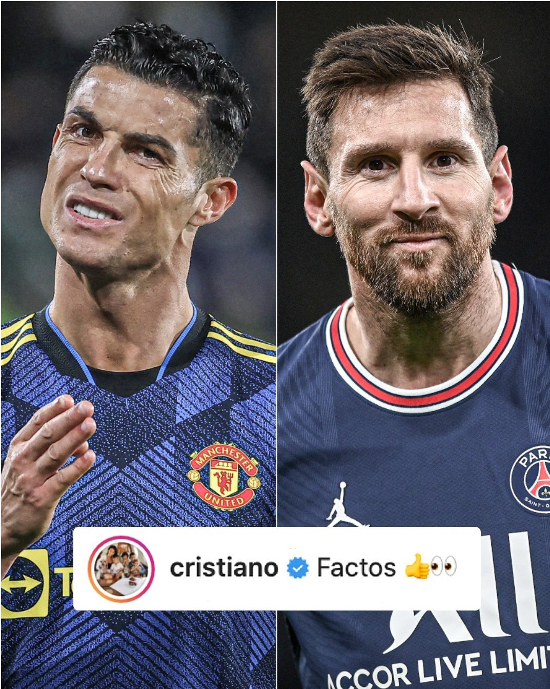 لیونل مسی , کریستیانو رونالدو , مراسم اهدای توپ طلا , تیم فوتبال منچستریونایتد انگلیس , تیم فوتبال پاری‌سن‌ژرمن , 