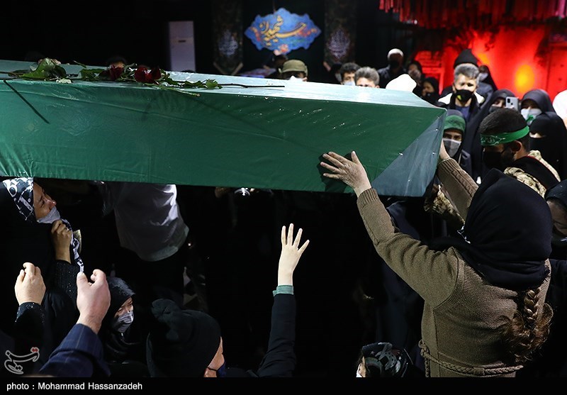 مراسم وداع پیکر مطهر دو تن از شهدای مدافع حرم