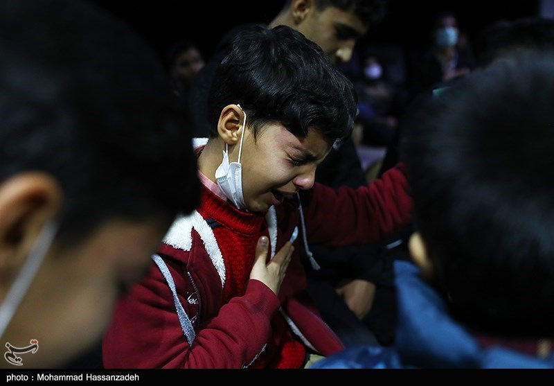 مراسم وداع پیکر مطهر دو تن از شهدای مدافع حرم