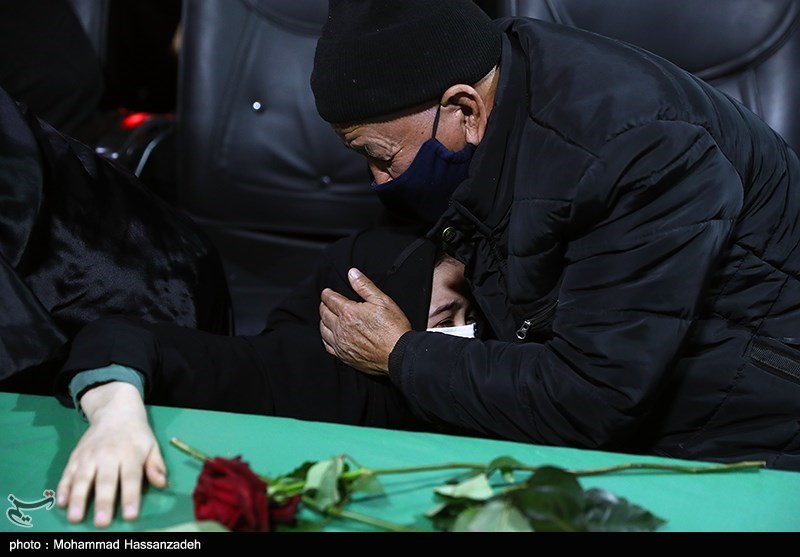 مراسم وداع پیکر مطهر دو تن از شهدای مدافع حرم