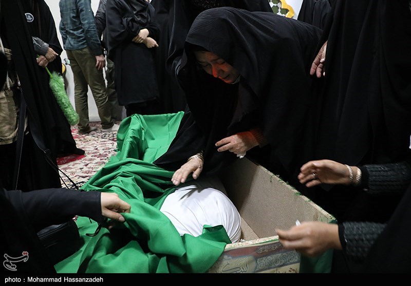 مراسم وداع پیکر مطهر دو تن از شهدای مدافع حرم