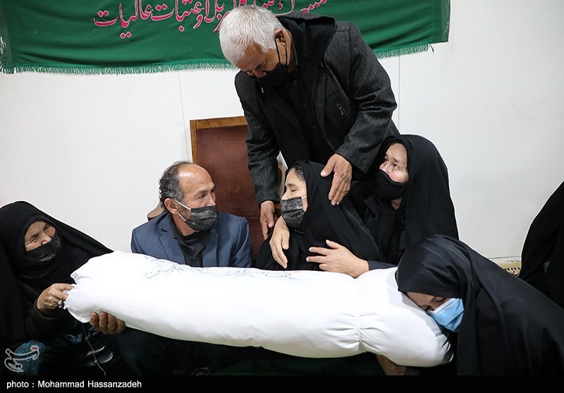 مراسم وداع پیکر مطهر دو تن از شهدای مدافع حرم