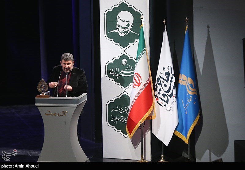 شعرخوانی سعید حدادیان در اختتامیه نخستین کنگره شعر سردار سربداران