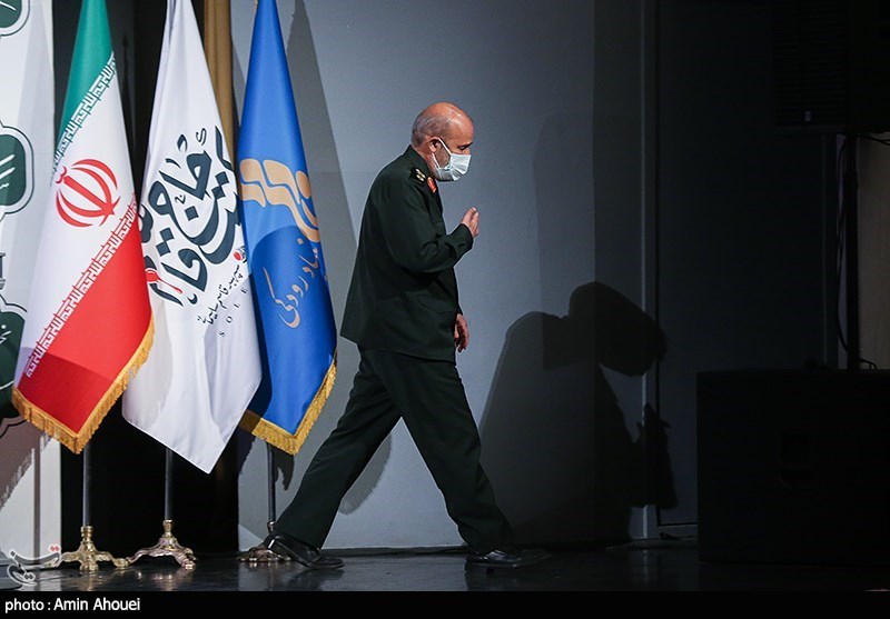 سردار محمدرضا فلاح‌ زاده جانشین سپاه قدس در اختتامیه نخستین کنگره شعر سردار سربداران